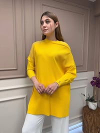 İnvee 6250 Sarı Triko Tunik