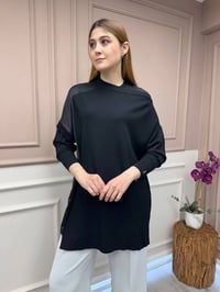 İnvee 6250 Siyah Triko Tunik
