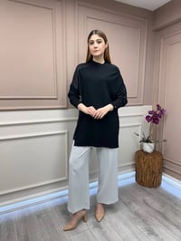 İnvee 6250 Siyah Triko Tunik