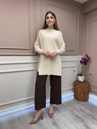 İnvee 6250 Vanilya Triko Tunik