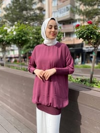 İnvee 6419 Menekşe Caz Tunik