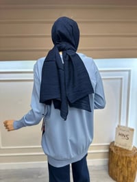 İnvee 6723 Mavi Önü Desenli Triko