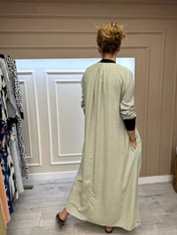 İnvee 6885 Mint Desenli Elbise