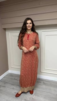 İnvee 6892 Nar Çiçeği Elbise