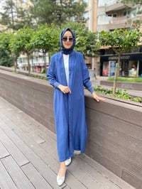 İnvee 6897 İndigo Düğmeli Kap