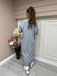 İnvee 6898 Gri Uzun Yusufçuk Triko Hırka