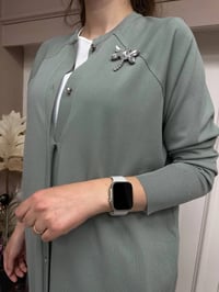 İnvee 6898 Küfrengi Uzun Yusufçuk Triko Hırka