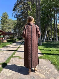 İnvee 7095 Kahve Şerit Detaylı Kap