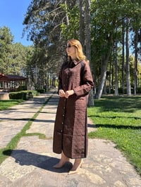 İnvee 7095 Kahve Şerit Detaylı Kap