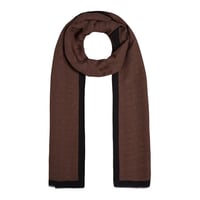 İpekevi 04356 Acı Kahve Dört Mevsim Monogram Şal