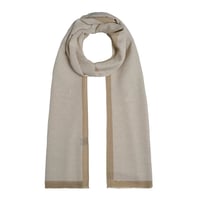 İpekevi 04356 Ekru Dört Mevsim Monogram Şal