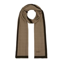 İpekevi 04356 Sütlü Kahve Dört Mevsim Monogram Şal