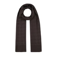 İpekevi 04390 Acı Kahve Dört Mevsim Kazayağı Desenli Monogram Şal