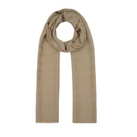 İpekevi 04390 Bej Dört Mevsim Kazayağı Desenli Monogram Şal