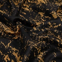 İpekevi 05246 Siyah Gold Mermer Desenli İpek Şal