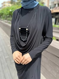 Kahma 24Y12059 Siyah Buzi Kumaş Takım
