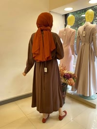 Kahma 24Y13045 Acı Kahve Tensel Elbise
