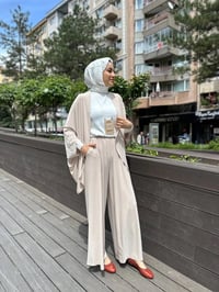 Kahma 24Y14054 Kum Sandy Kumaş İkili Takım