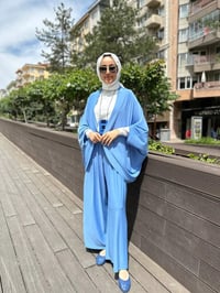 Kahma 24Y14054 Mavi Sandy Kumaş İkili Takım