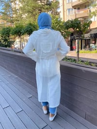 Kahma 24Y16042 Beyaz Önü Bağlamalı Kap