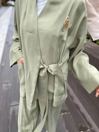 Kahma 24Y25045 Kuşkonmaz Kimono İkili Takım