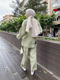 Kahma 24Y25045 Kuşkonmaz Kimono İkili Takım