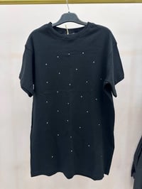 Lisa Exclusive 5011 Siyah Taşlı Tişört