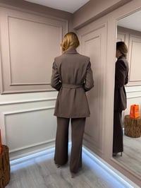 Lisa Exclusive 5045 Kahve Üçlü Takım