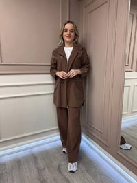 Lisa Exclusive 5054 Kahve İkili Takım