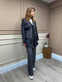 Lisa Exclusive 5067 Lacivert Kot İkili Takım