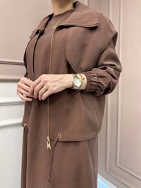 Lisa Exclusive 5096 Kahve Ceketli Elbise