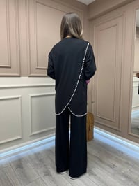 Lisa Exclusive 5118 Siyah İncili Takım