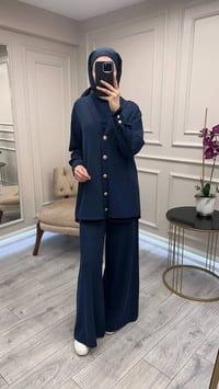 Lisa Exclusive 6055 Lacivert Fitilli İkili Takım