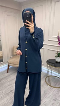 Lisa Exclusive 6055 Lacivert Fitilli İkili Takım