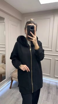 Lisa Exclusive 6074 Siyah Kürklü Takım