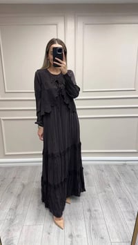 Lissmore 6047 Kahverengi Yelekli Elbise