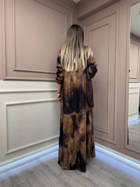 Lissmore 6096 Kahve Çanta Detaylı Elbise