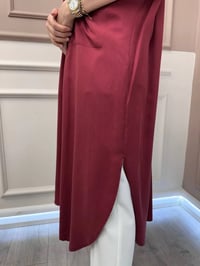 Magazin 4383 Bordo Uzun Tensel Tunik