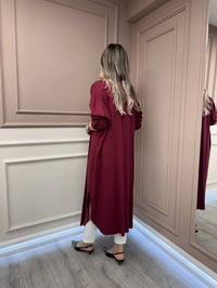 Magazin 4383 Bordo Uzun Tensel Tunik