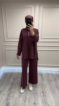 Magazin 4437 Bordo İkili Takım