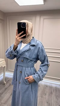 Magazin 7407 Açık Mavi Tensel Trenç