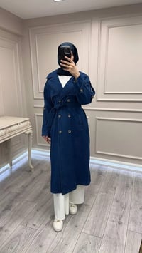 Magazin 7407 Koyu Mavi Tensel Trenç