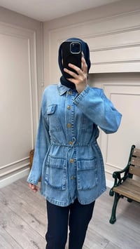 Magazin 7482 Açık Mavi Tensel Ceket