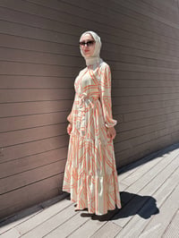Merwish MRW1707 Oranj Elbise