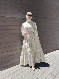 Merwish MRW1744 Vizon Bloom Serisi Elbise