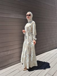 Merwish MRW1744 Vizon Bloom Serisi Elbise