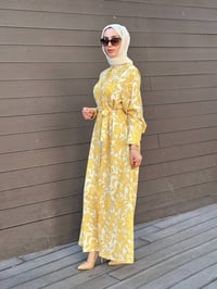 Merwish MRW1776 Gold Lelys Elbise