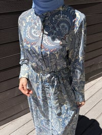 Merwish MRW1776 İndigo Lelys Elbise