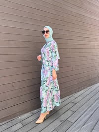 Merwish MRW1803 Pembe Lady Krep Elbise