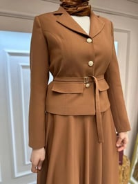 Miori TD24K05 Kahve Laura Etekli Takım